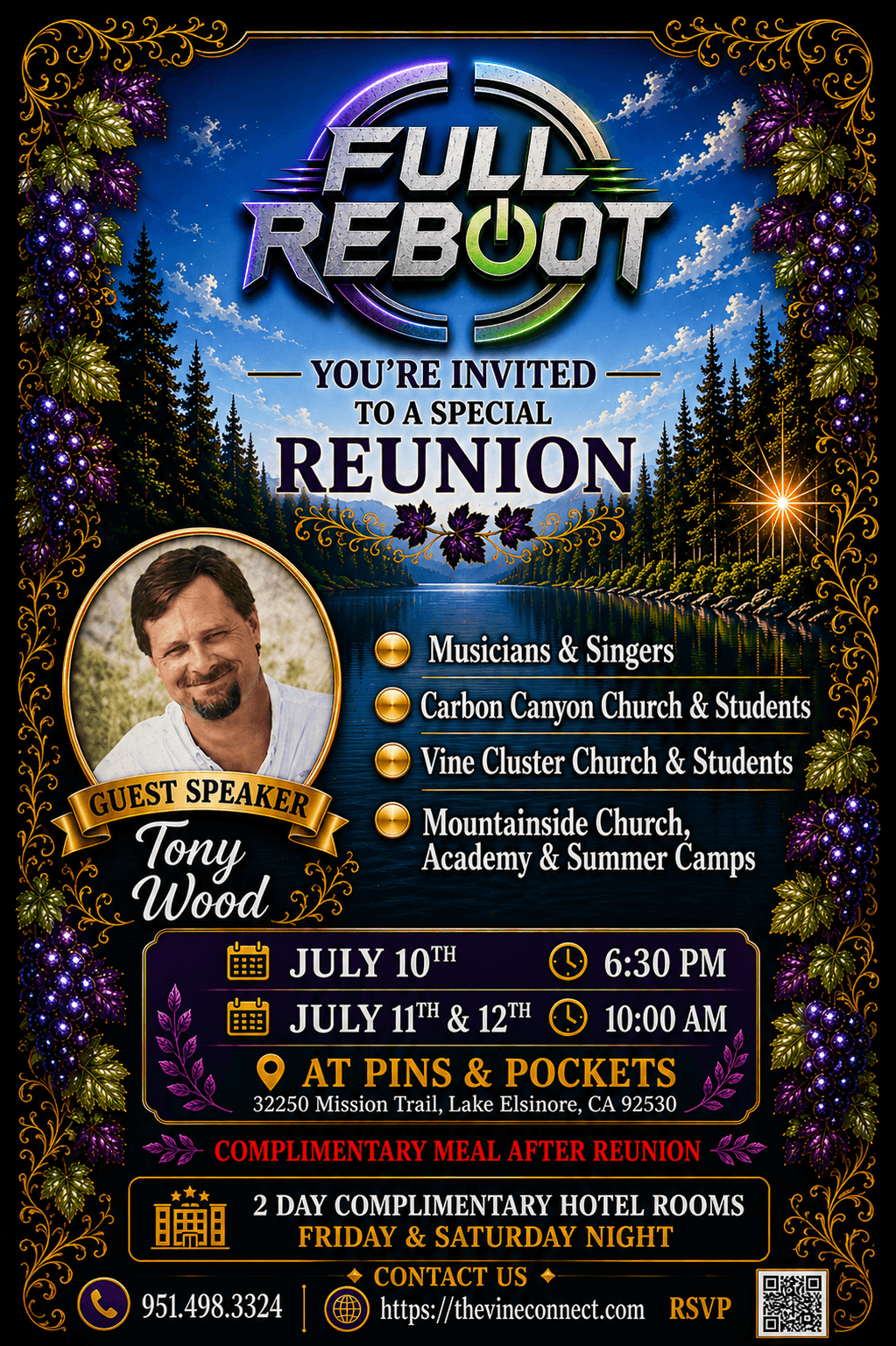 Final Tony Wood Reunion poster